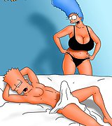 Naughty Ladies from Simpsons going boy-crazy