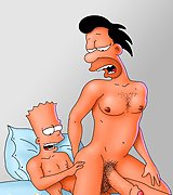 Naughty Ladies from Simpsons going boy-crazy