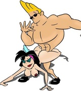 Johny Bravo fucking hot lil mamas! Sexy Daisy, Lisa from Simpsons and many others