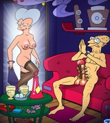 Futurama characters in great orgies, Sexy leela in bondage, bender fucking and others