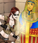 Perhaps Lara Croft is the sexiest archaeologist ever! Look what she found in Egypt! Lara fucked by the mummy!