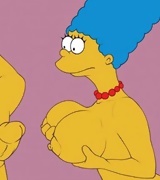 Hot Simpsons group porn. Maggie's tits in Homers cum.