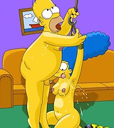 Homer and Marge Simpson in BDSM