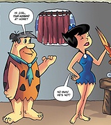 Betty Rubbles cheats her hubby letting Fred Flintstone eat out her tight ass