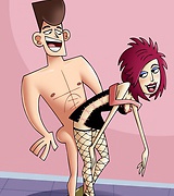 Massive dicks pounding away at the wet cunts of hot chicks from Clone High