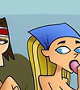Hot threesomes on Total Drama Island