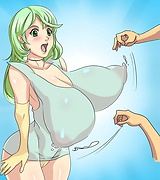 Voluptuous girls with giga-breasts they cannot supress