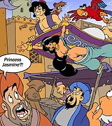 Hot princess Jasmine covered with cum