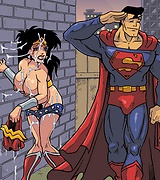 DC superheroes orgy porn - Superman, Batman 