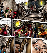 Interracial comics with tentacled black cock monster that wants to penetrate every space girl.