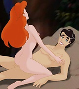 Ariel is horny and wants more sex. She masturbates on the shore of the sea and fucks with her guy afterwards.