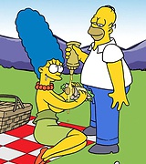 Simpsons in topless picnic - xxx toons