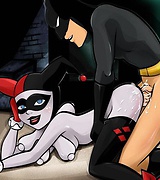 Lustful slut Harley Quinn likes being hammered by superhero Batman with his hard shaft.