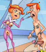 Scrotum-tightening femdom cartoon porn revelations from horny kinks Jetsons