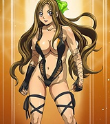 Buxom anime chick naked