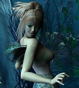 Beautiful 3D mermaid erotic images