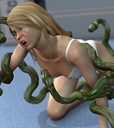 Clerk fucked by tentacle monster
